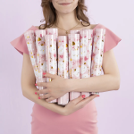 Пневмохлопушка (12/30 см), Котенок Принцесса, Короны фольга и круги тишью, Золото/Розовый, 1 шт., 723033