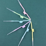 Свечи Спирали, Ассорти, Макарунс, 0,35*8,5 + 5 см, 6 шт. с держат., 802967