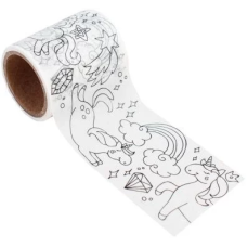 Лента самоклеящаяся, из бумаги (5 см*4,5 м) Волшебные единороги, 1 шт., 79226