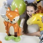 Шар 3D (47''/119 см) Фигура на подставке, Жираф, 1 шт. в уп., 23474