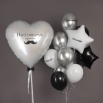 Шар (36''/91 см) Сердце, Белый блеск, 1 шт. в уп., 940820