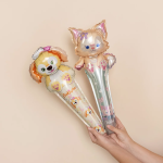 Шар ручной, с клапаном (24''/61 см) Фигура, Собачка с бантиком, 1 шт., 27088