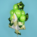 Шар (41''/104 см) Фигура, Военный самолет, Камуфляж, Сатин, 1 шт. в уп., 23943P