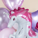 Шар (37''/94 см) Фигура, Звездный Единорог, Розовый, 1 шт. в уп., 27065P