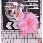 Шар (5''/13 см) Микро-сфера, Deco Bubble (синяя упаковка), Прозрачный, Кристалл, 10 шт. в уп., 5503100