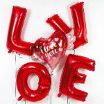 Набор шаров-букв (32''/81 см) LOVE, Красный, 1 шт. в уп., 195121
