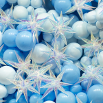 Шар 3D (26''/66 см) Звезда, Составная, Зеркальный, Хамелеон, 1 шт. в уп., 24919