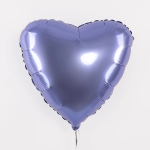 Шар (19''/48 см) Сердце, Деним, Бохо, 1 шт., 228355