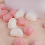 Шарики пенопласт, Маршмэллоу, Цветной микс, Розовый/Белый, Макарунс, 20-25 мм, 10 гр., 6233545
