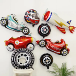 Шар (43''/109 см) Фигура, Гоночный автомобиль, Формула 1, Красный, 1 шт. в уп., 23480P