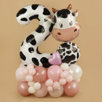 Шар (22''/56 см) Фигура, Голова, Милая Корова, 1 шт., 901874