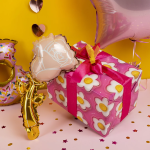 Шар с клапаном (14''/36 см) Мини-цветок, Роза, Нежно-розовый, 1 шт., 24594