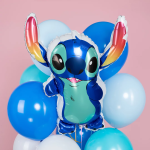 Шар (31''/79 см) Фигура, Любимый монстрик, Яркие ушки, Синий, 1 шт., 26988