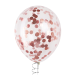 Конфетти фольга Круг, Розовое Золото, Хром, 2 см, 50 г., 6015434