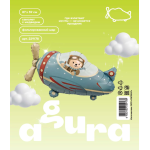 Шар (34''/86 см) Фигура, Самолет и мишка-пилот, 1 шт. в уп., 229178