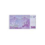 Деньги для выкупа, 500 Евро, 16*8,2 см, 80 шт., AD0000064