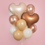 Шар (24''/61 см) Сердце, Люкс, Белый песок, Сатин, 1 шт. в уп., 26467