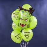 Шар (24''/61 см) Фигура, Голова, Франкенштейн, 1 шт., 180852