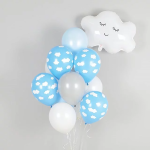 Шар (27''/69 см) Фигура, Облако, Белый, 1 шт. в уп., 16540P