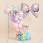 Шар (14''/36 см) Мини-фигура, Бант, Градиент, 1 шт., 19514