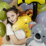 Шар 3D (47''/119 см) Фигура на подставке, Жираф, 1 шт. в уп., 23474