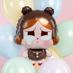 Шар (28''/71 см) Фигура, Кукла Плакса, Медвежонок, 1 шт., 27390