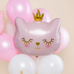 Шар (29''/74 см) Фигура, Котенок Принцесса, Розовый, 1 шт. в уп., 19772P