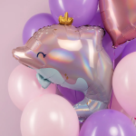Шар (27''/69 см) Фигура, Волшебный дельфин, Голография, 1 шт. в уп., G72195RH-P