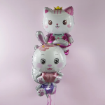Шар (31''/79 см) Фигура, Котенок Принцесса, 1 шт., 21926