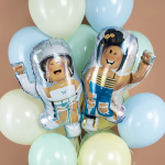 Шар (29''/74 см) Фигура, Блоки, Девочки Герои, 1 шт., 27044