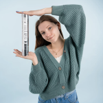 Пневмохлопушка (12/30 см), С Днем Рождения, Звезды фольга, Серебро, Металлик, 1 шт., 723035