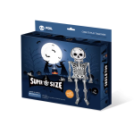 Шар (103''/262 см) Фигура 3D, Скелет XXL (надув воздухом), Белый, 1 шт. в уп., 23721