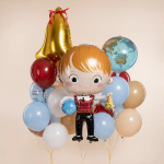 Шар (32''/81 см) Фигура, Колокольчик, Золото, 1 шт. в уп., 20126