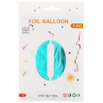 Шар (40''/102 см) Цифра, 0, Тиффани, Металлик, 1 шт. в уп., 24230