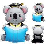 Шар 3D (37''/94 см) Коала Выпускник, 1 шт. в уп., 27288