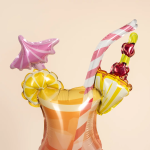 Шар с клапаном (17''/43 см) Мини-фигура, Коктейль со льдом, 1 шт., 23528