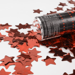 Пневмохлопушка (12/30 см), Звезды фольга, Красный, 1 шт., 823128