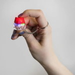 Брелок, Кнопка ESC, Красный, 2*2*2,8 см, 1 шт. , 6233192