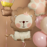 Шар (30''/76 см) Фигура, Львенок, Бежевый, Сатин, 1 шт. в уп., 26423P