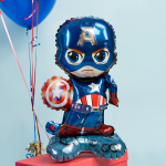 Шар 3D (23''/58 см) Фигура на подставке, Мститель Капитан, 1 шт. в уп., 24503