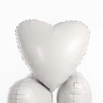Шар (19''/48 см) Сердце, Мистик, Пудра, Сатин, 1 шт., 222148