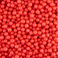 Шарики пенопласт, Красный, 6-8 мм, 10 гр., 521306N