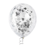 Конфетти фольга Сердце, Серебро, Металлик, 2,5 см, 50 г., 6014735