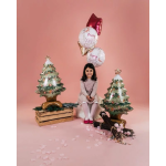 Шар 3D (31''/79 см) Фигура на подставке, Новогодняя елочка, Светло-зеленый, 1 шт., G70006