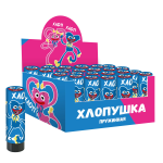 Хлопушка пружинная (4/10 см), Зубастики, Круги тишью, Синий, 1 шт., 823170