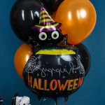 Шар (31''/79 см) Фигура, Паучок и котел ведьмы, 1 шт., 24718