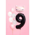 Шар (19''/48 см) Фигура, Голова, Волшебный котенок, Розовый, 1 шт. в уп., 19579P