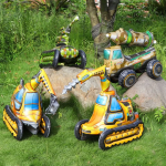 Шар (38''/97 см) Фигура 3D, Экскаватор, 1 шт. в уп., 19761