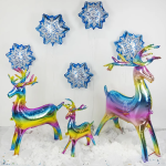 Шар (48''/122 см) Фигура 3D, Олень, Радужный, Градиент, 1 шт. в уп., 21969