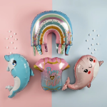 Шар (27''/69 см) Фигура, Радуга для Русалочки, 1 шт., 23673